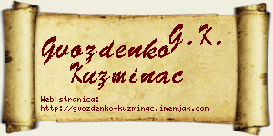 Gvozdenko Kuzminac vizit kartica